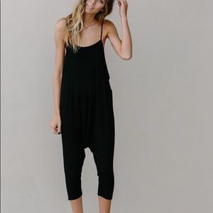 Drop-crotch Romper